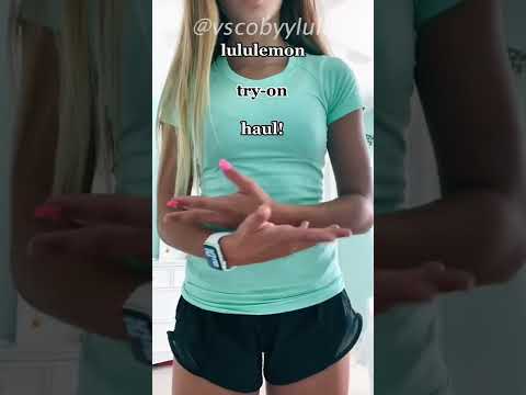 LULULEMON TOPS try on haul 😳 LULULEMON HAUL oc: @vscobyylulu