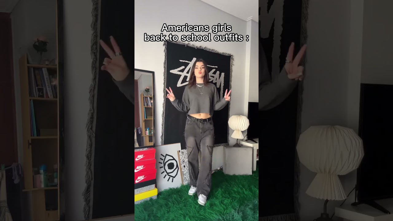 Back to school Outfits: US Vs EU 👊#streetwear #outfitideas #fashion #aoklok #backtoschool