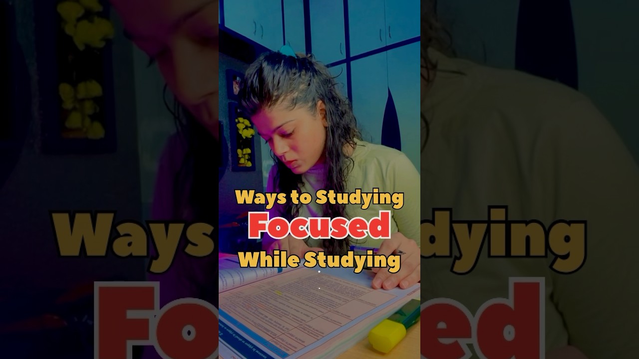 Ways to Focus While Studying 🎯 how to focus on study 📚#studytips #studyhacks #studyskills #can #cs