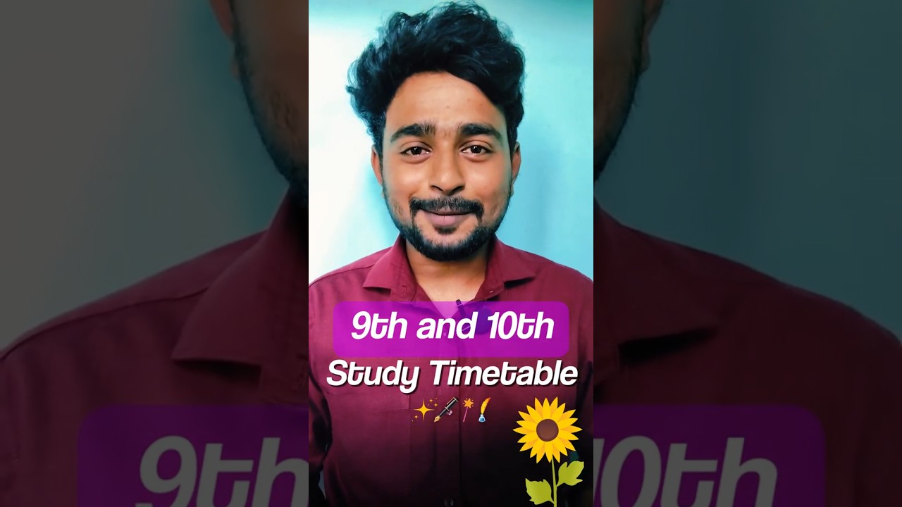 9th and 10th Study Timetable🔥| Study Routine Timetable | Study Tips | #studymotivation  #studywithme