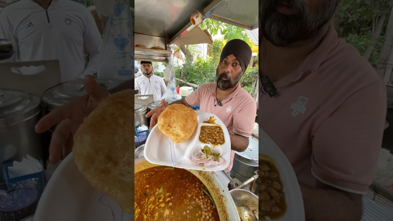 Sardarji के Famous Chole Bhaturae 😋🔥❤️#shorts #india #food #youtubeshorts #trendingshorts
