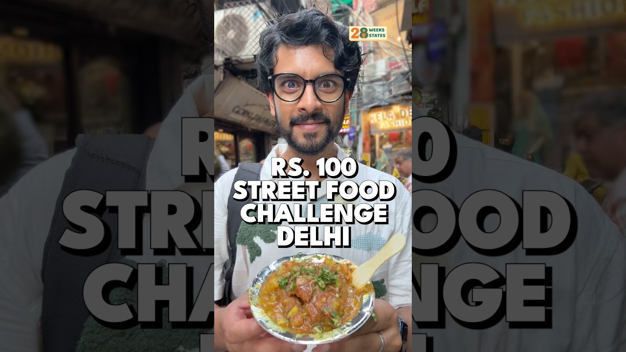₹100 Street Food Challenge in Delhi!! 🤤🌶️