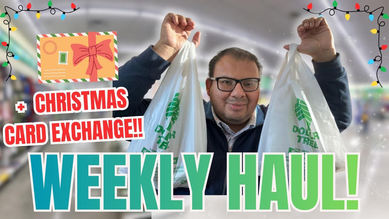 BLACK FRIDAY WEEKEND Dollar Tree HAUL! 🎄Christmas Card Exchange! (Must-See Deals)