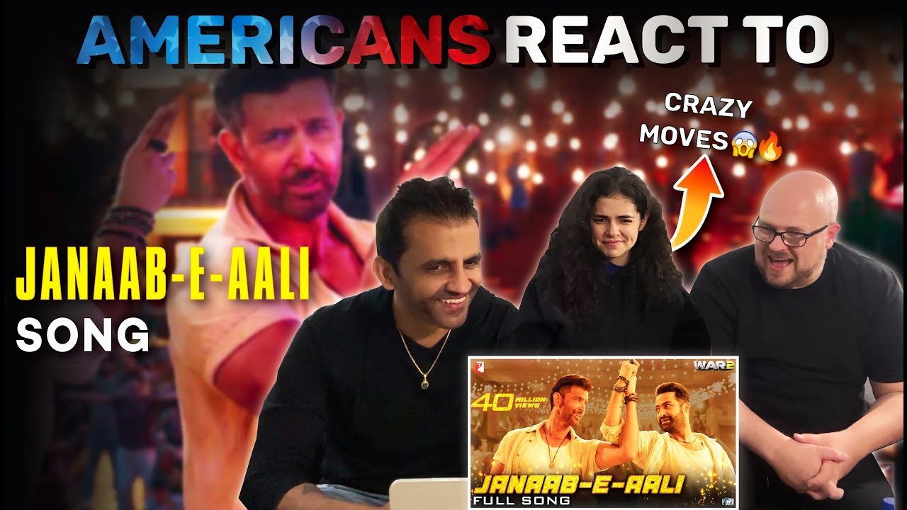 Janaab-E-Aali Song Reaction by New Yorkers | War 2 | Hrithik Roshan | Jr NTR | YRF Spy Universe