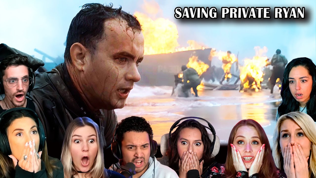 TOP “TAKING OMAHA BEACH” Reactions  in Saving Private Ryan | Movie Reaction | First Time Watching