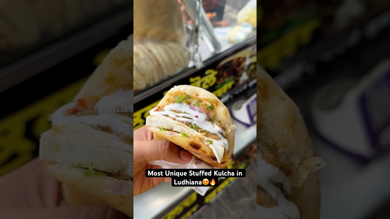 Most Unique Stuffed Kulcha in Ludhiana😍🔥|| Indian Street Food