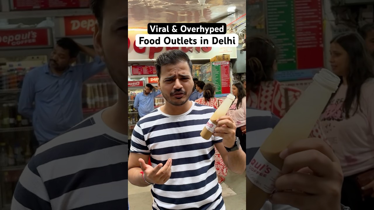 Trying Viral & Overhyped Food Places in Delhi 🔥😱 #shorts #food