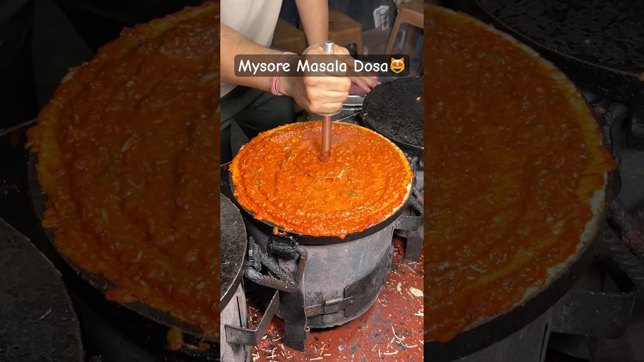 Mysore Masala Dosa In Just 80/-😻 | Indian Street Food #shorts