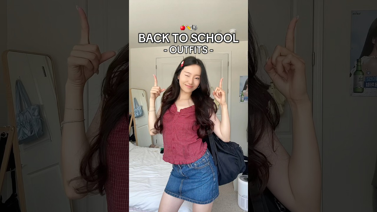 5 BACK TO SCHOOL OUTFITS!! so you can impress everyone 😍 #backtoschool #schooloutfits #outfitinspo