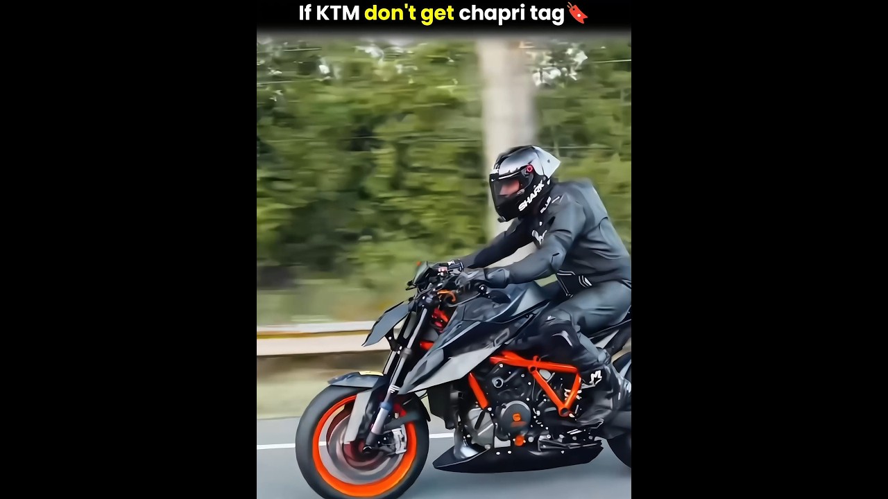 If KTM don’t get chapri tag🔖|VR Explainer|#shorts #bike