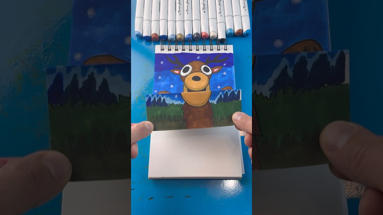 How to Draw 99 Nights in the Forest Folding Surprise #shorts #art #99nightintheforest #howtodraw