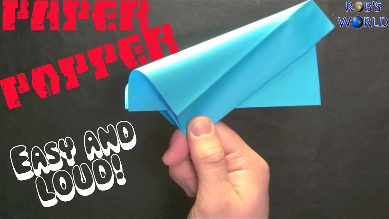 How to Make a Paper Popper! (Easy and Loud) – Rob’s World