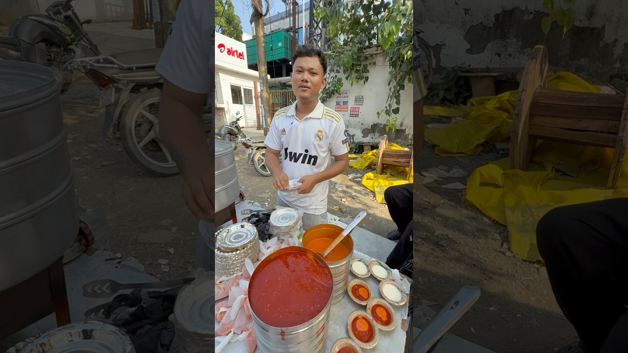 Nepali momos 😋 #trend #streetfood #trending #food