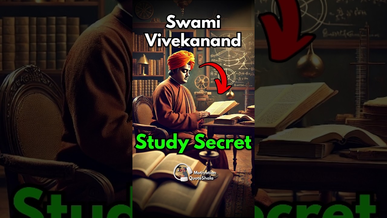 Swami Vivekanand’s 1 Best Study Routine 🔥 Best Study Tips #studymotivation #studytips