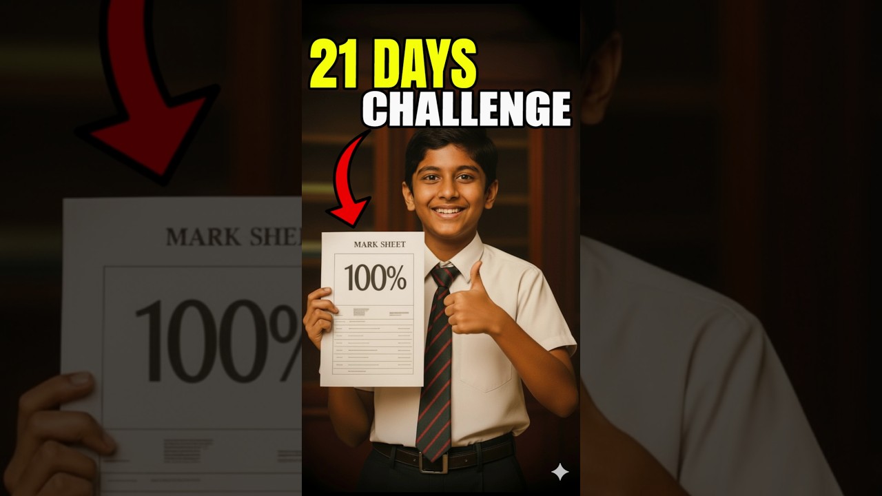 21 Days Topper Challenge 📚🚀 #shorts #studytips