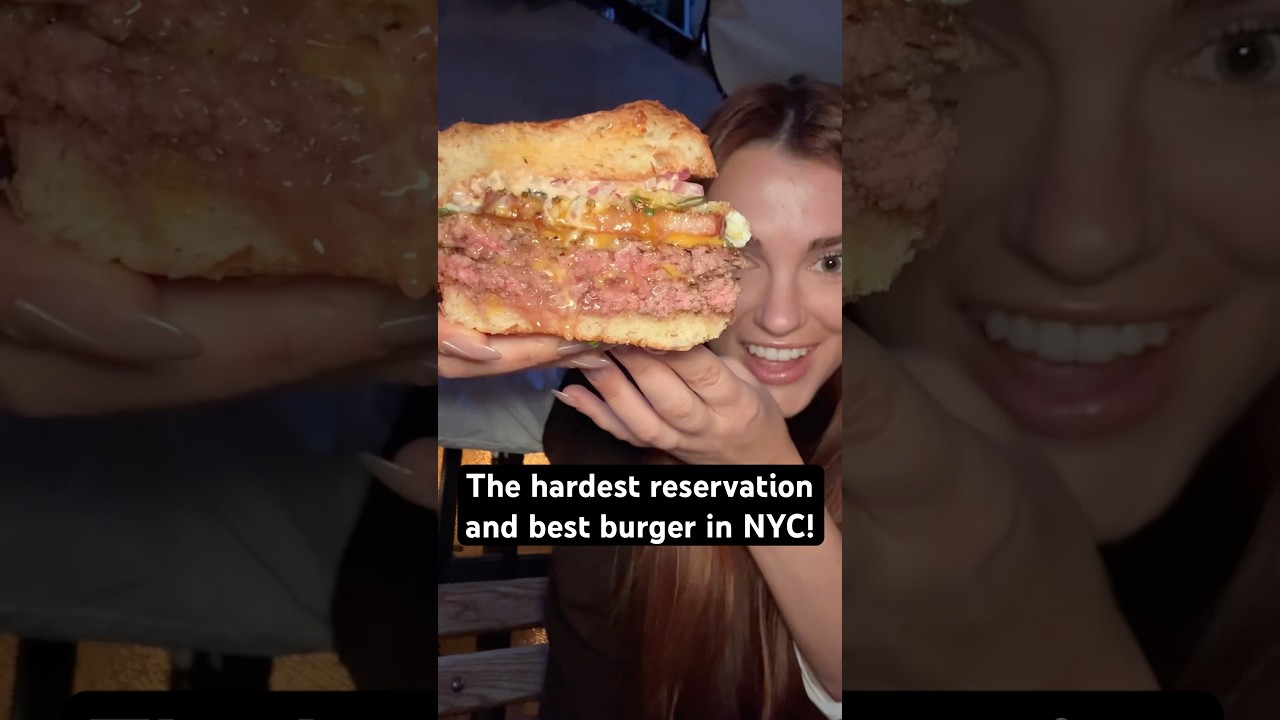 My honest review of the toughest reservation in NYC! #foodie #shorts #eating #nycfood #burger