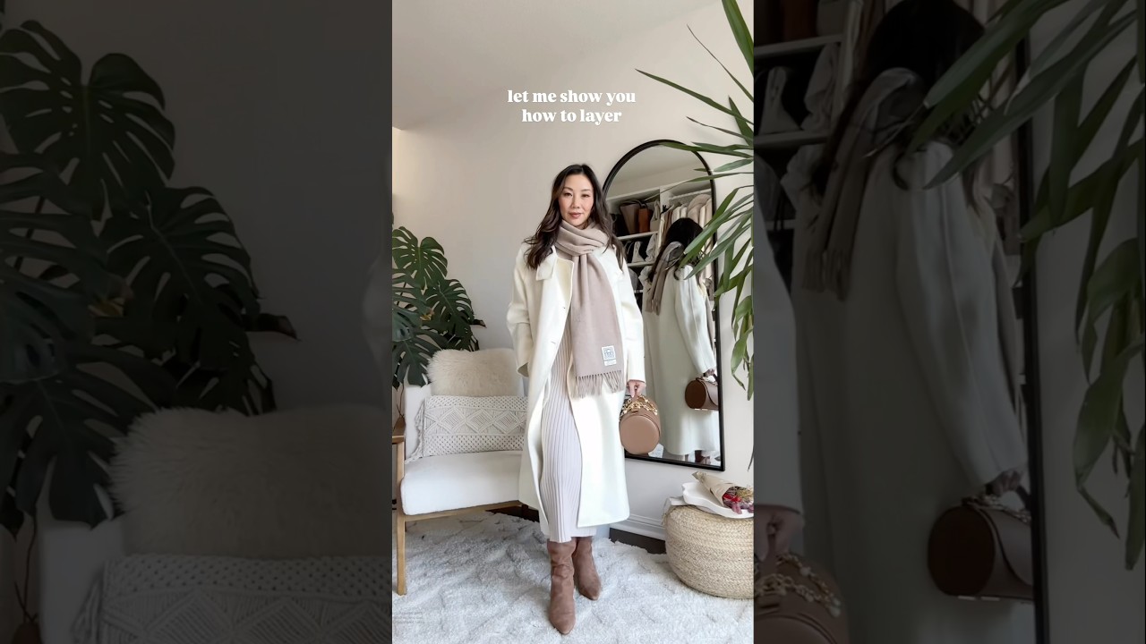 Classy Winter Outfit: how to layer to stay warm #grwm #classystyle #neutraloutfit #ltkstyletip #ootd