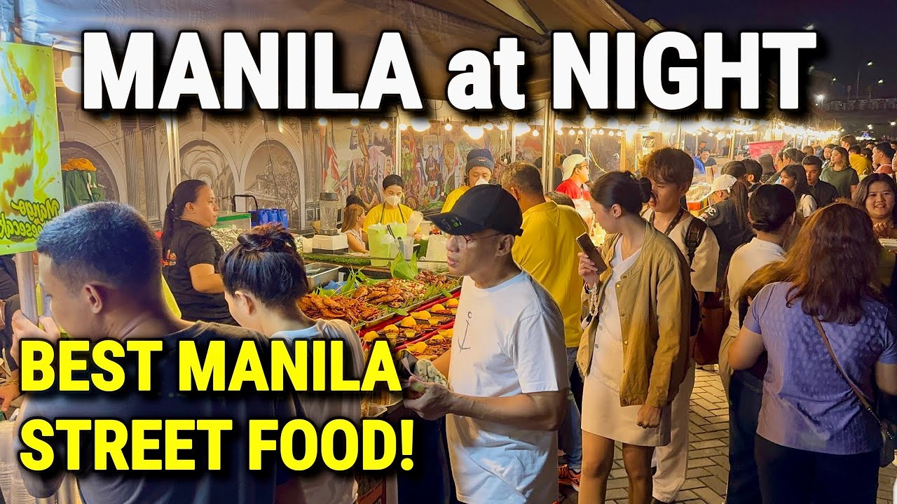 INSANE MANILA Street Food! 🇵🇭 Philippines BEST Night Walk in Manila City