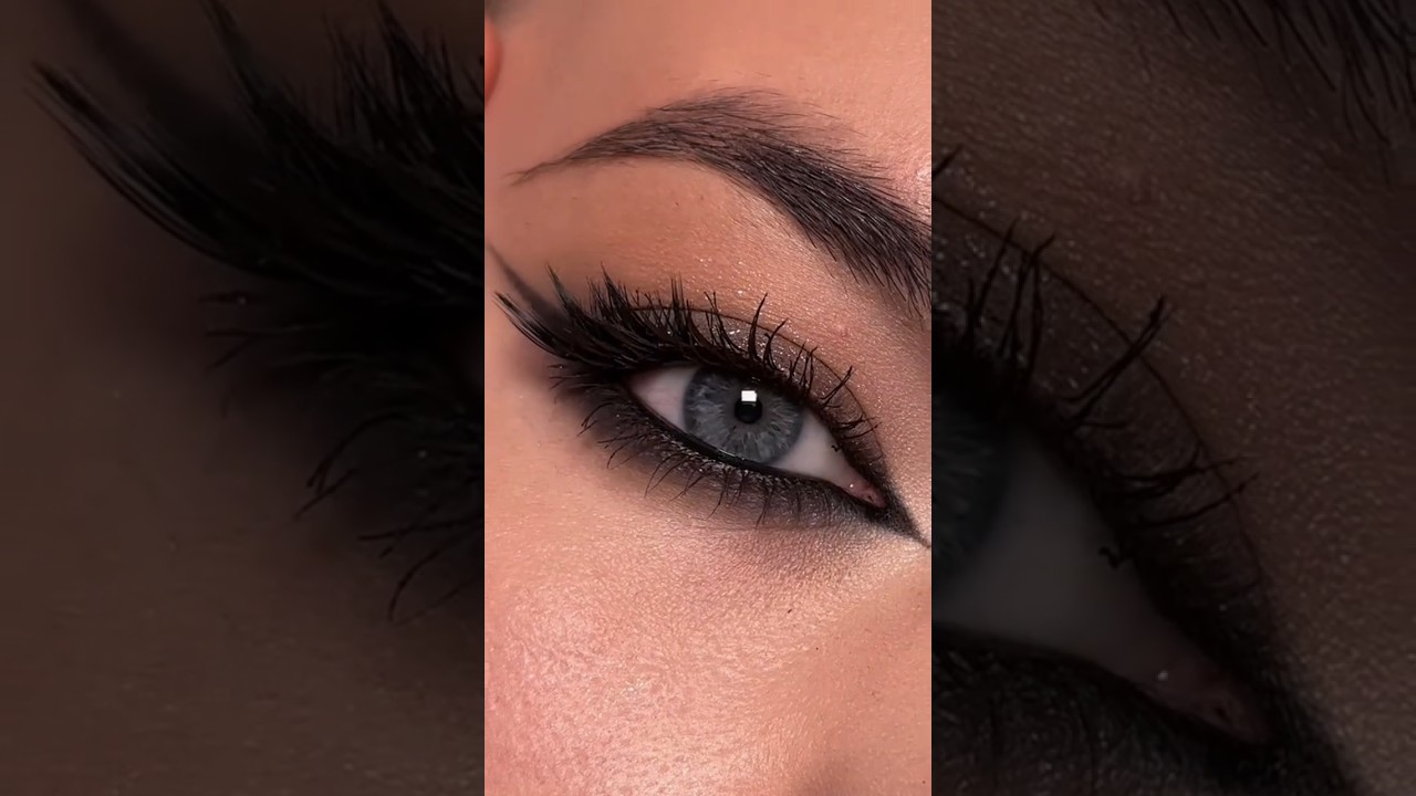 simple and easy eyes makeup tutorial 🖤💫🔥#viralvideo #eyemakeup #trendingshorts #youtubeshorts #fypb