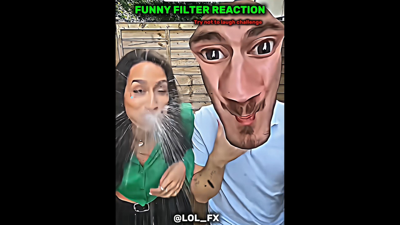 Funny filter challenge😂try not to laugh ☠️🔥 reaction video #lolfx #trolledit #funnyeffect