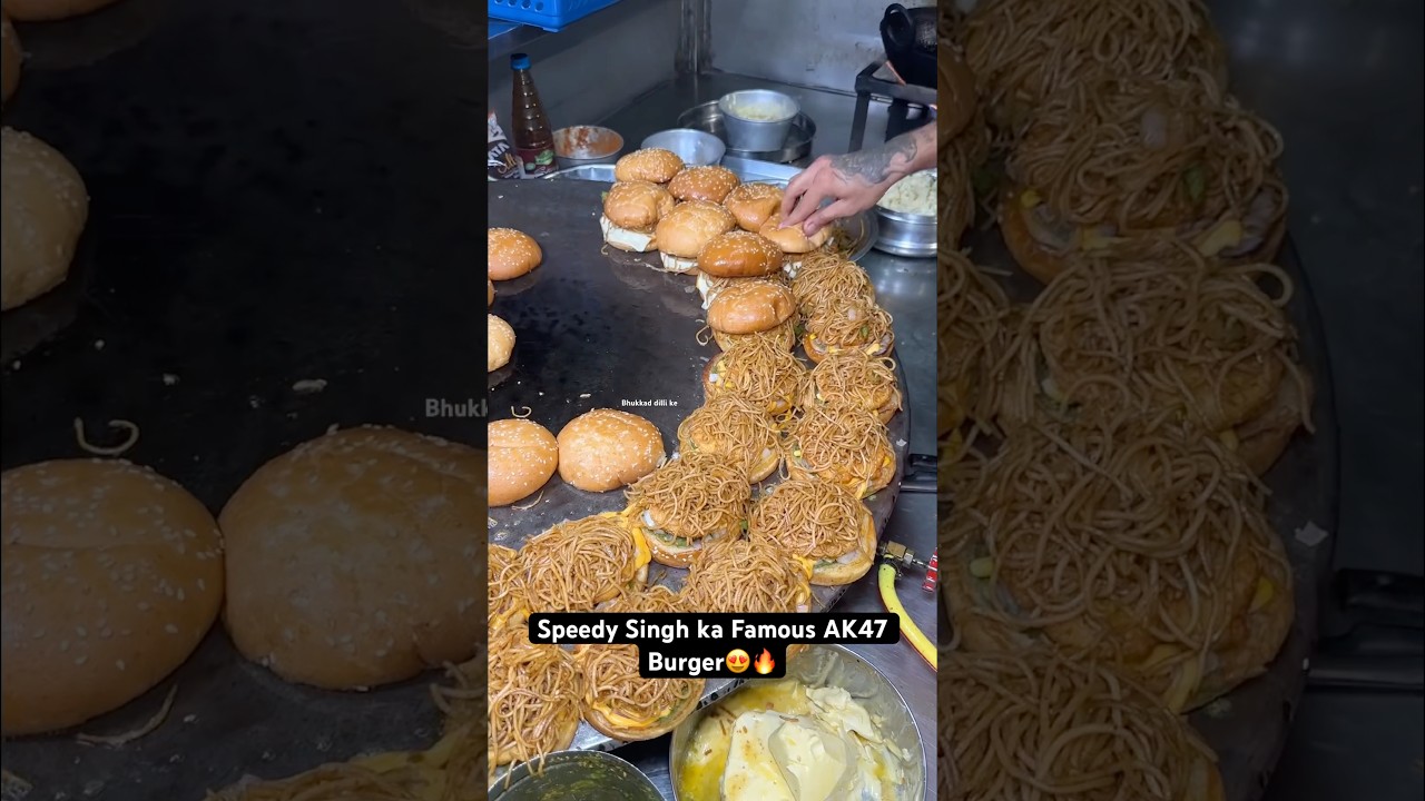 Speedy Singh ka Famous AK47 Burger😍🔥|| Indian Street Food