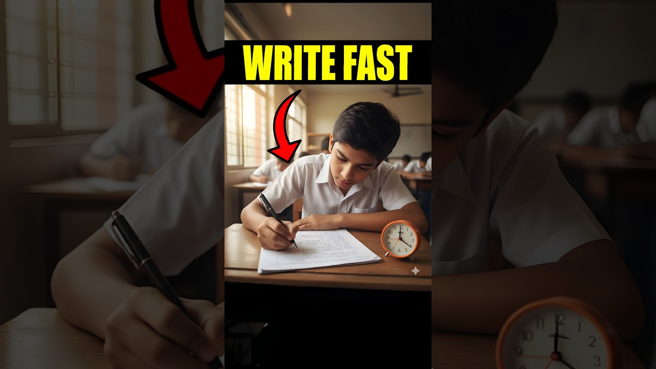 How to Write Fast in Exam 📚🚀 #shorts #studytips