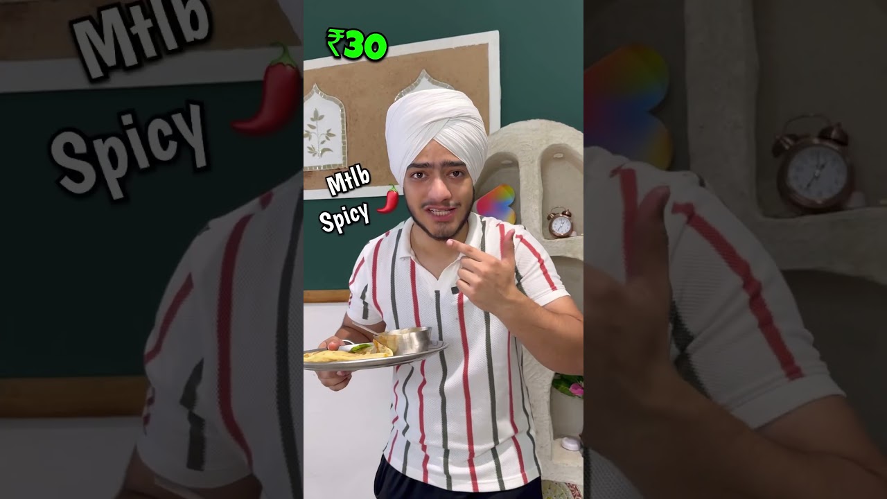 ₹30 vs. ₹115 wale Chole BHATURE 😱 | street food @Param_aedy #shorts #shortsfeed