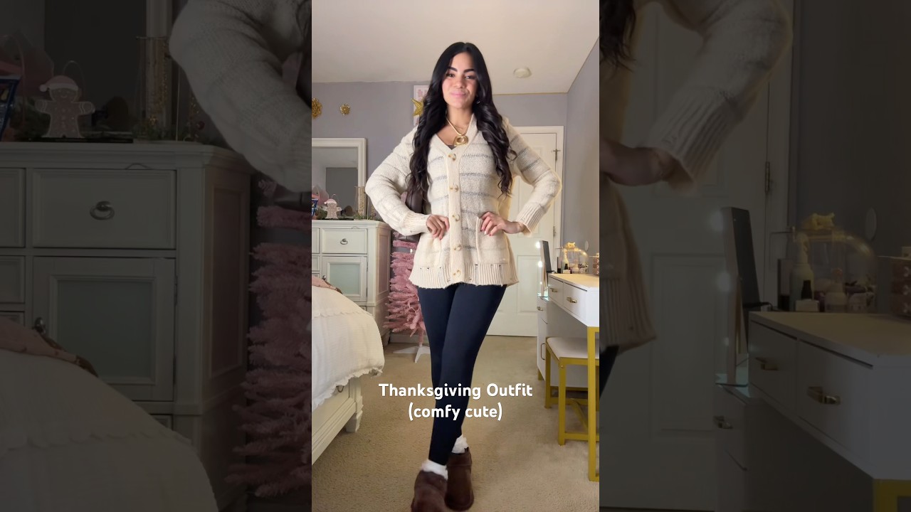 Thanksgiving Outfit (comfy cute)!🤍🤍 #style #ootd #ootdguide #outfitideas #thanksgiving #comfy #fit