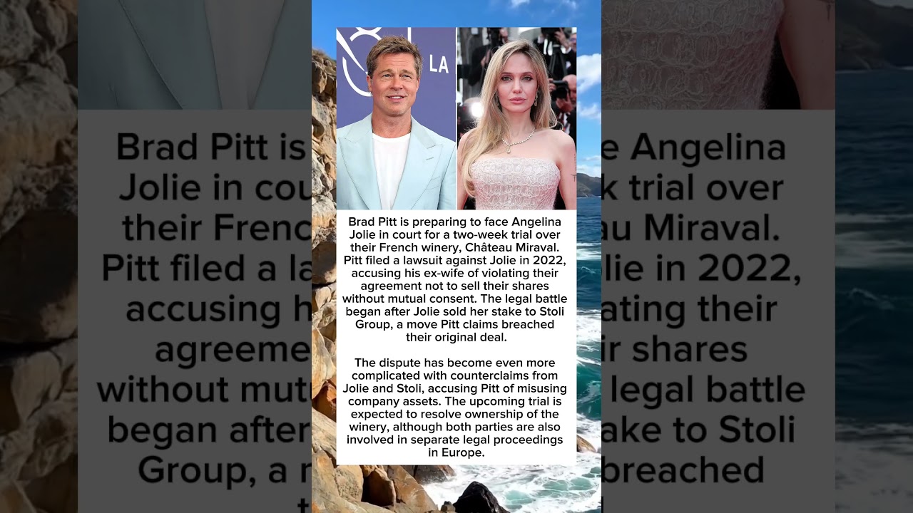 Brad Pitt Set to Face Angelina Jolie in Court #celebritynews #bradpitt #angelinajolie