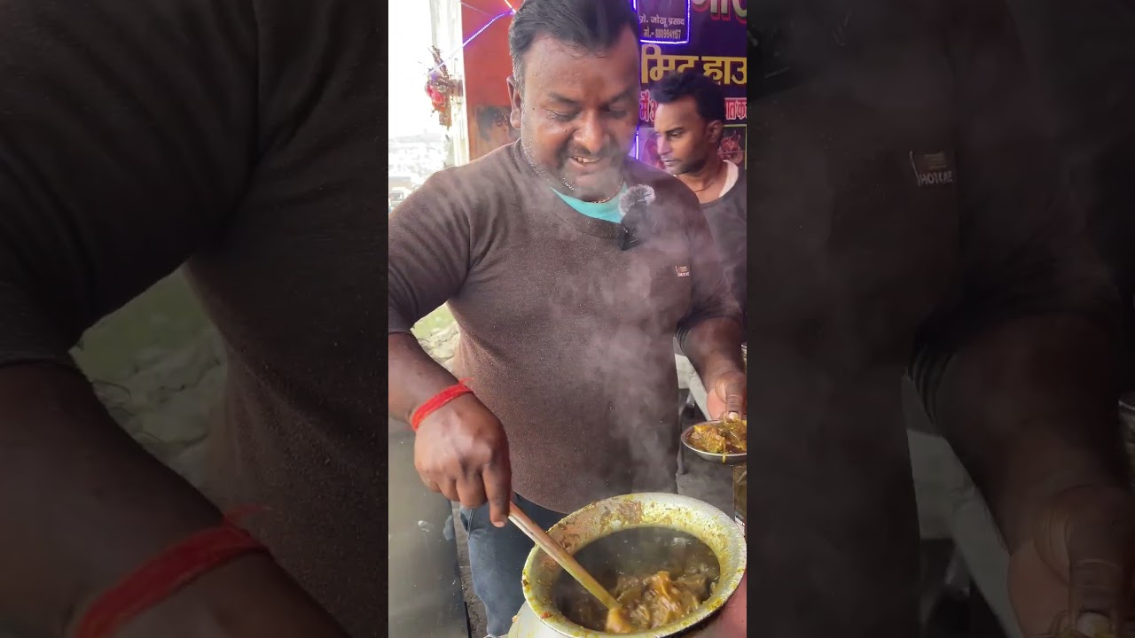नरकटियागंज का फेमस तसला वाला मटन || #shorts #food #handimutton #nonveg #streetfood