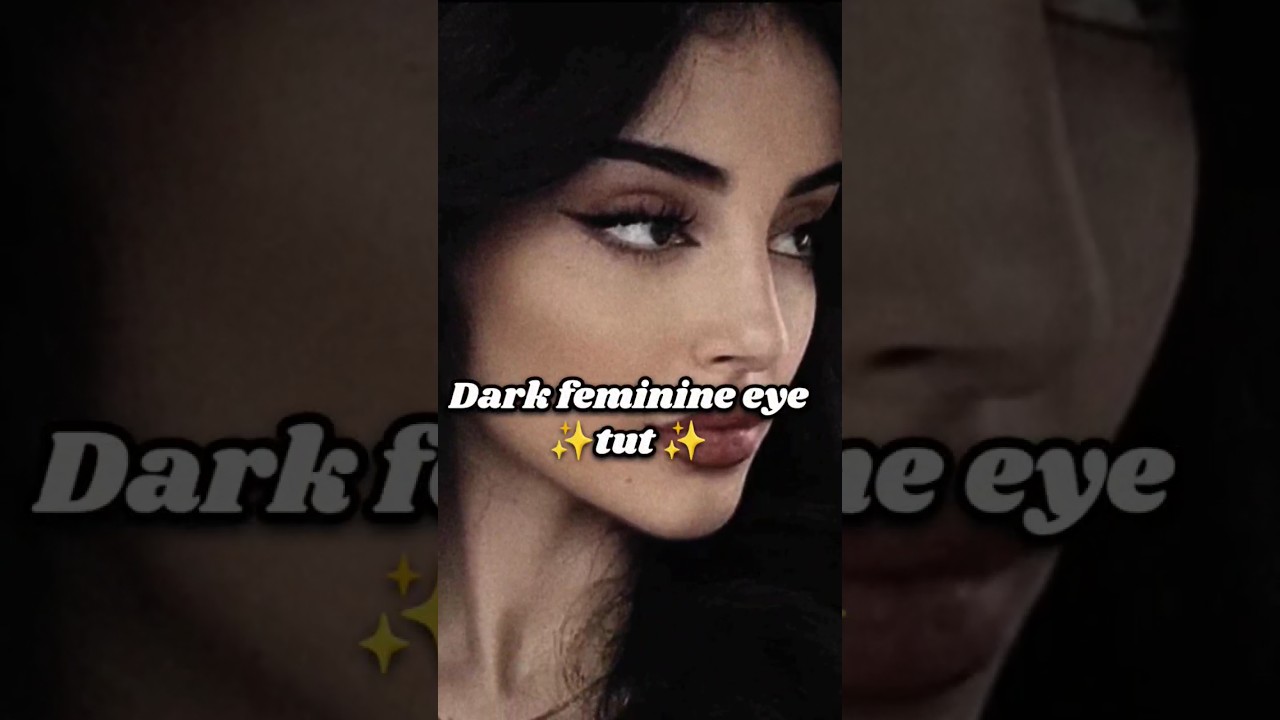 Makeup tutorial for dark feminine eye #darkfemme #darkfeminineenergy #darkfeminine #makeuptutorial