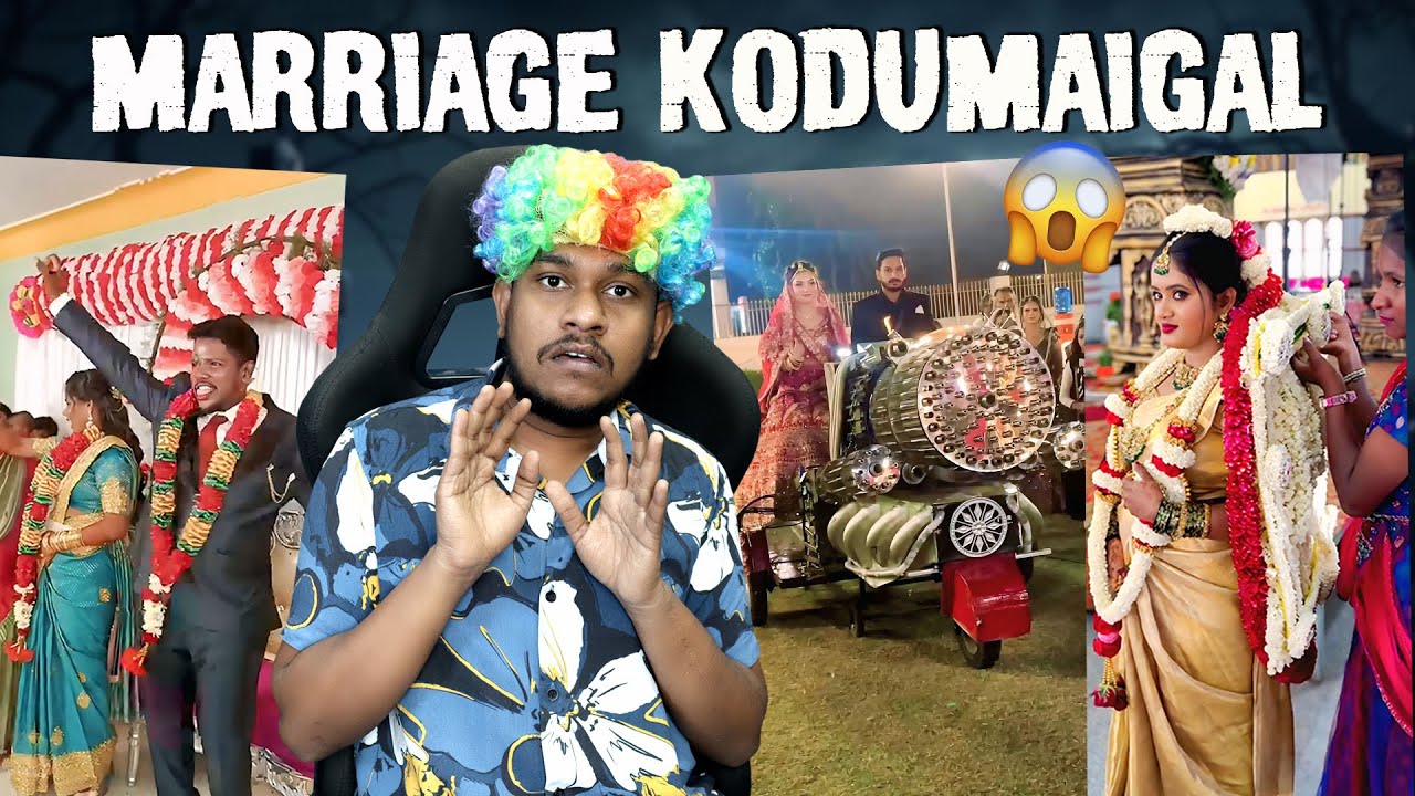 Marriage is Scary⁉️Funniest Wedding Videos Reaction🤣🤣 Tamil Troll | Animal Movie Gun Entry