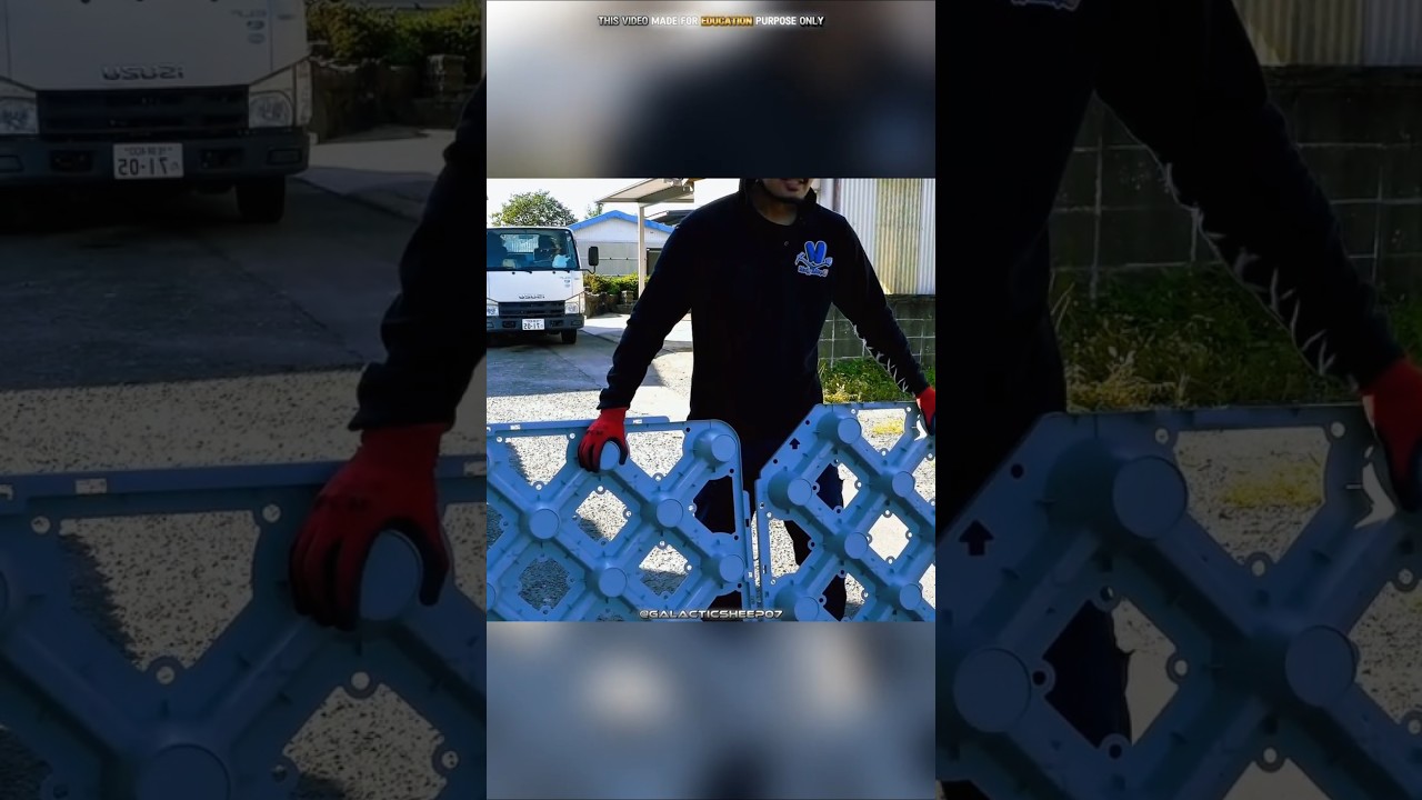 Perforated Roads Technology of Japan! #science #engineering