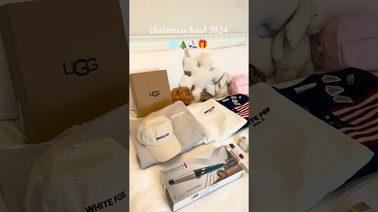 christmas haul 2024!! I’m so unbelievably grateful for EVERYTHING!! ❄️🎄⛸️🎁