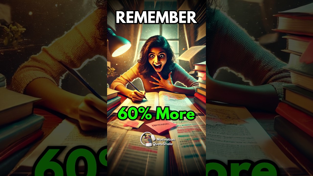 1 Best Brain Memory Trick 😮 Remember Everything in Exams #studytips
