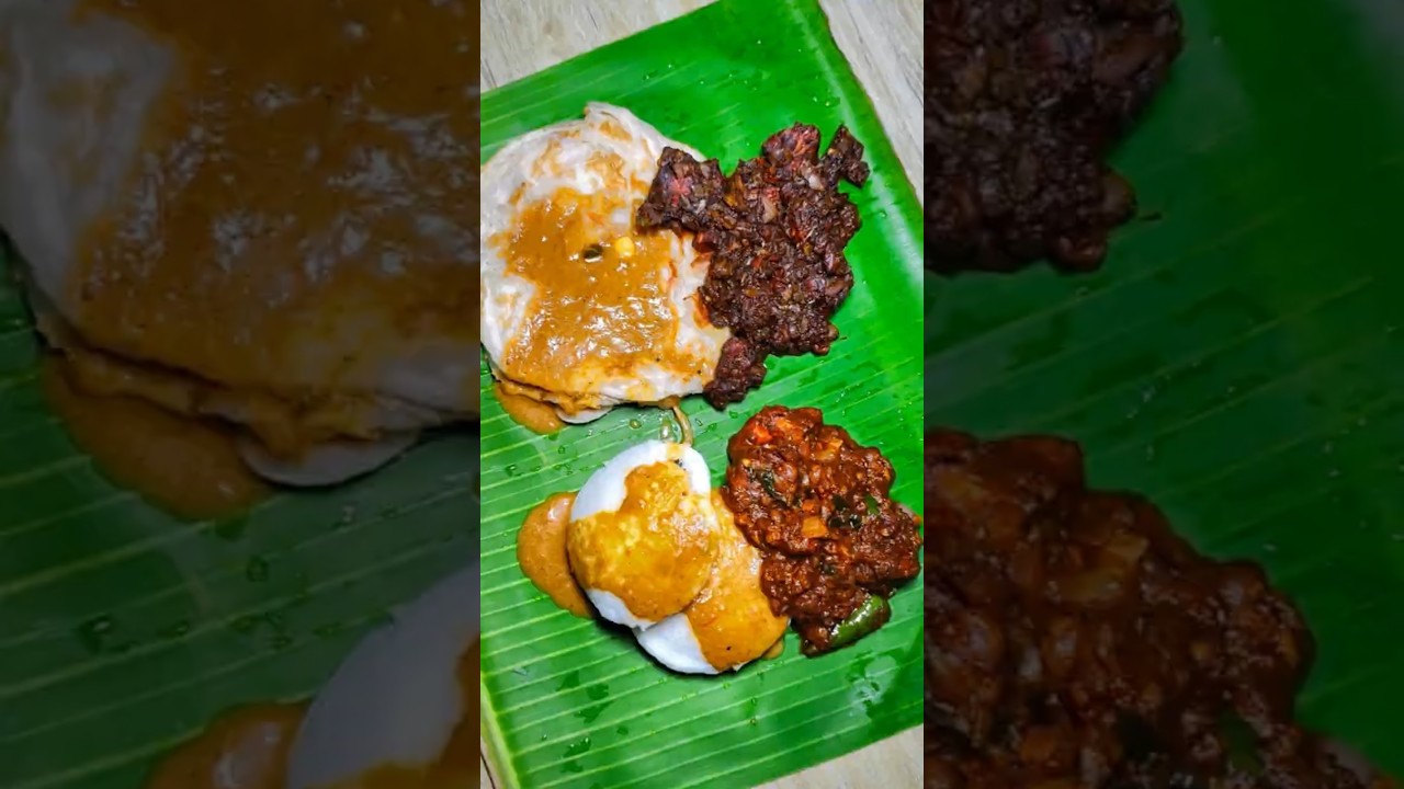 💥💢 பரோட்டா + PEPPER CHICKEN, இட்லி + CHIKKY GRAVY #shorts #chickenfry