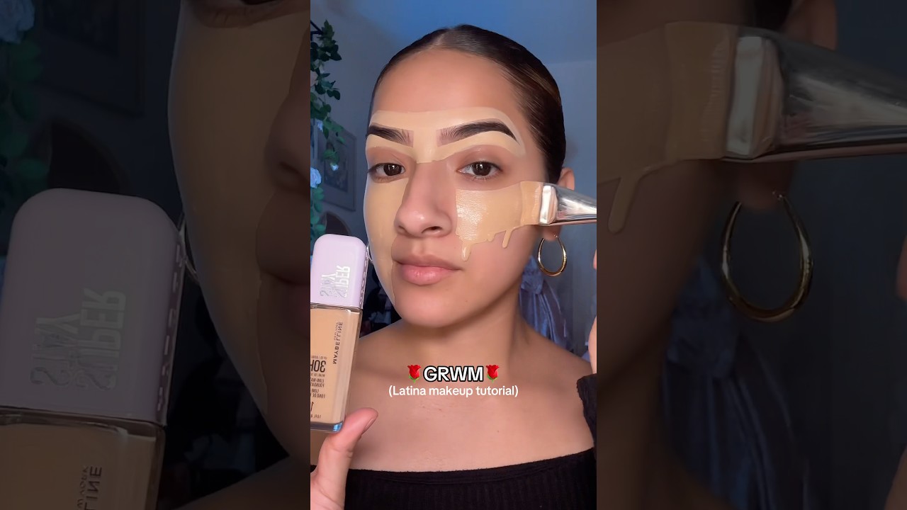 🌹get ready with me🌹 (Latina makeup tutorial) #makeup #makeuptutorial #latina #latinamakeup #grwm