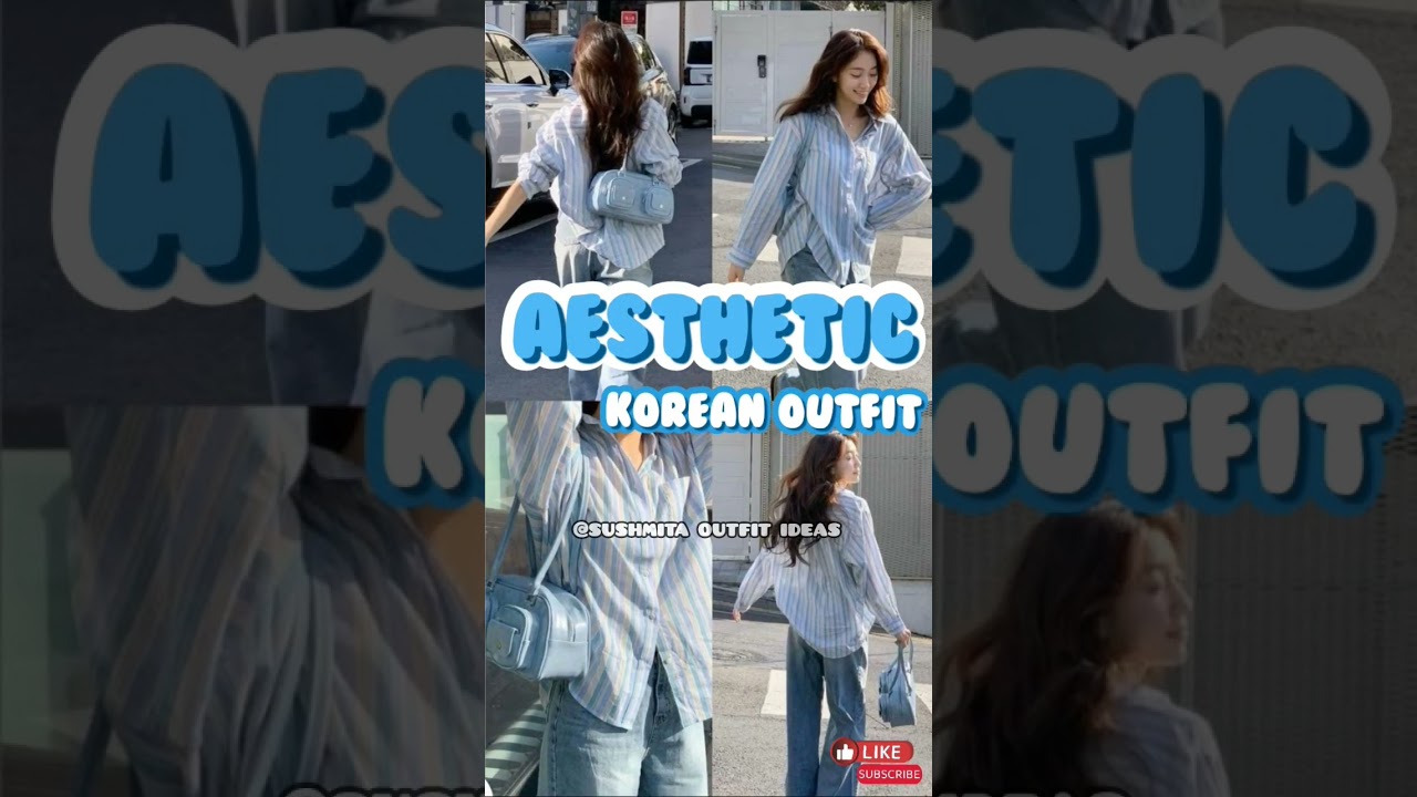 AESTHETIC  Korean Outfits💙#meesho#korean#outfits#fashion#style#ootd#shorts#subscribe#viralshort#reel
