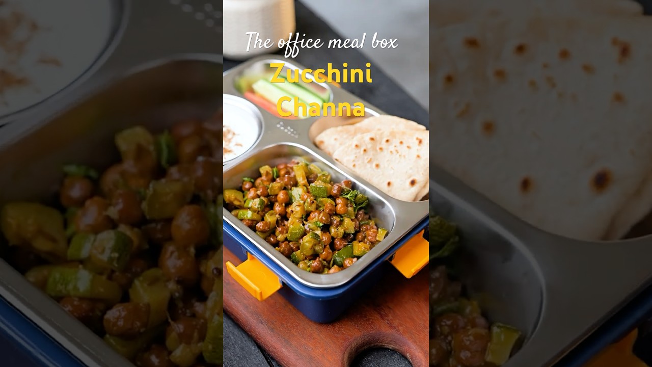 The Office MealBox | Zuccini Channa | LunchBox Ideas | easy Recipes | Sabji #indian #recipe #food