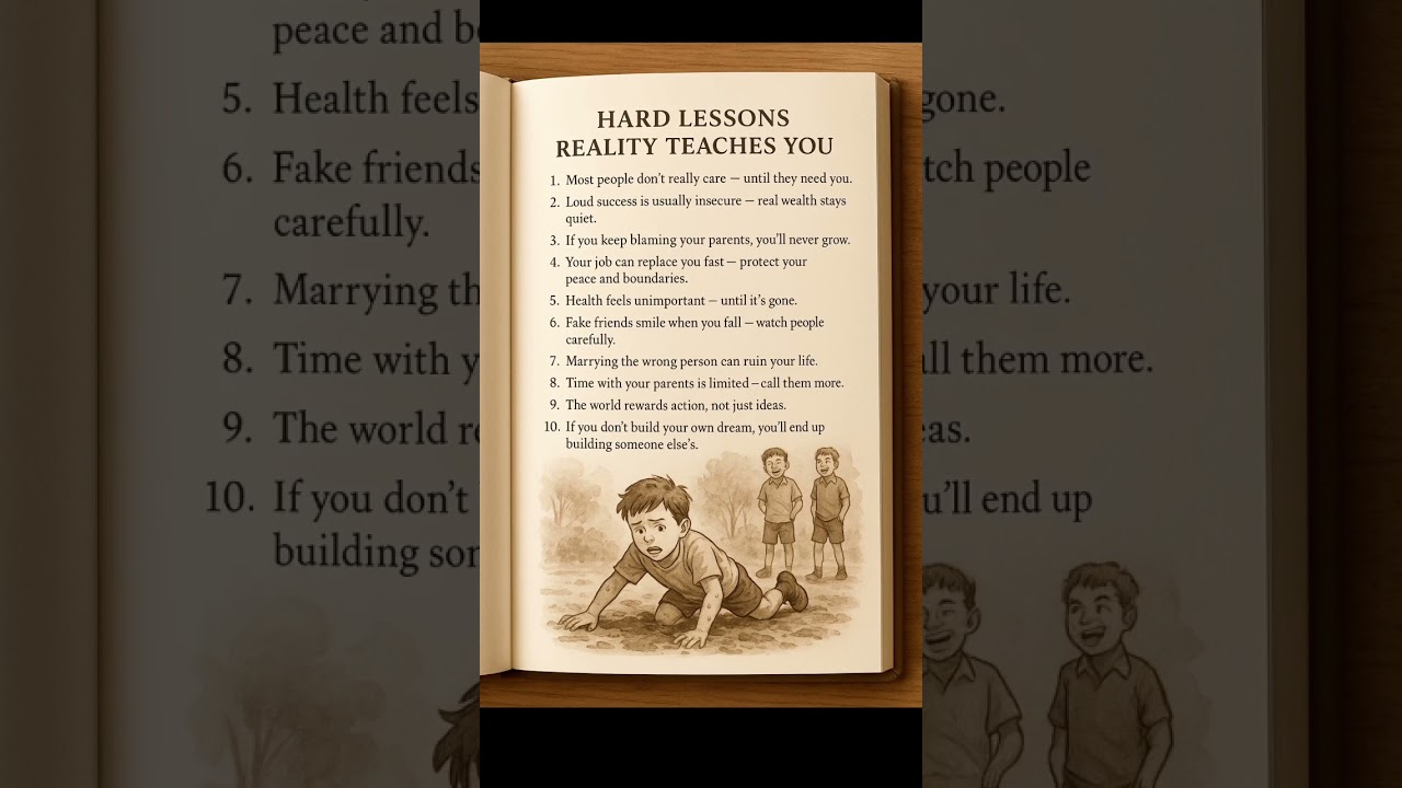 Hard lessons reality teaches you | #tricks #psychology #quotes #selfimprovement #shorts #motivation