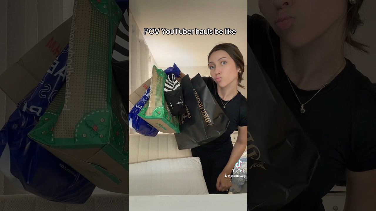 POV YouTuber hauls be like