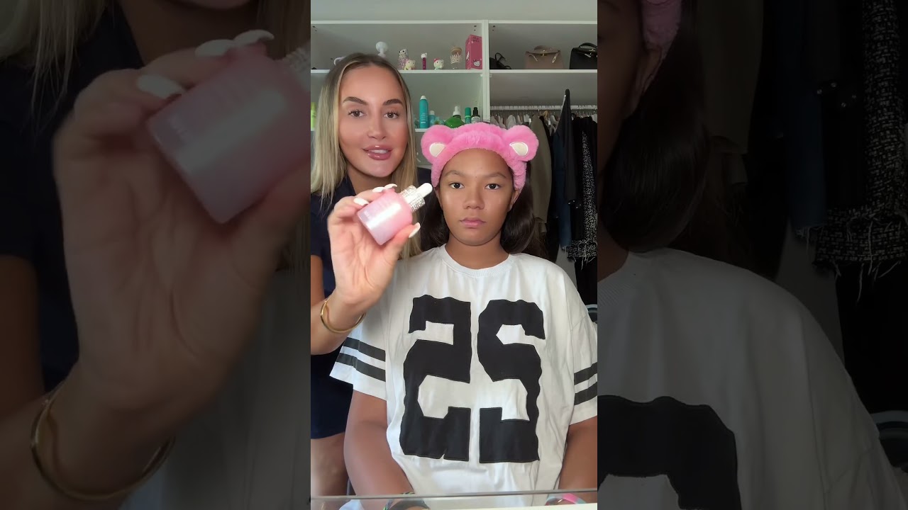 Je fais la skincare de ma nièce 😍