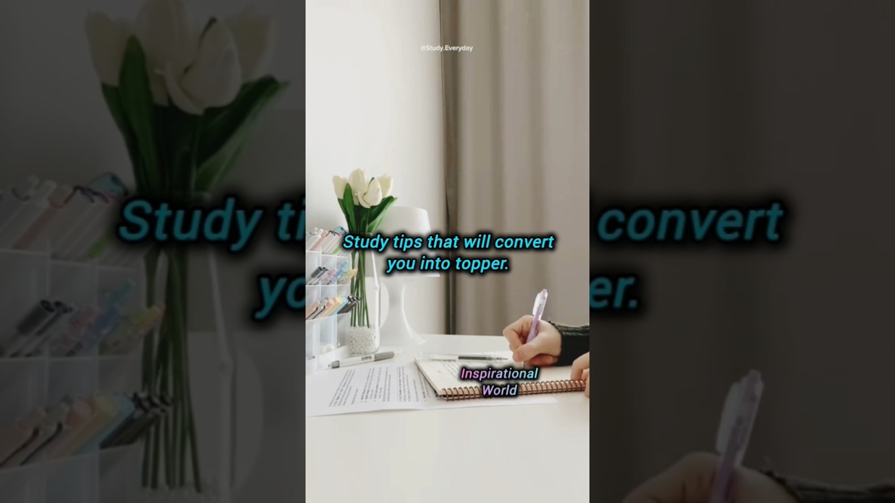 Study tips that will convert you into topper 💌💯 #shorts #study #exam #aesthetic @inspirationalworld.