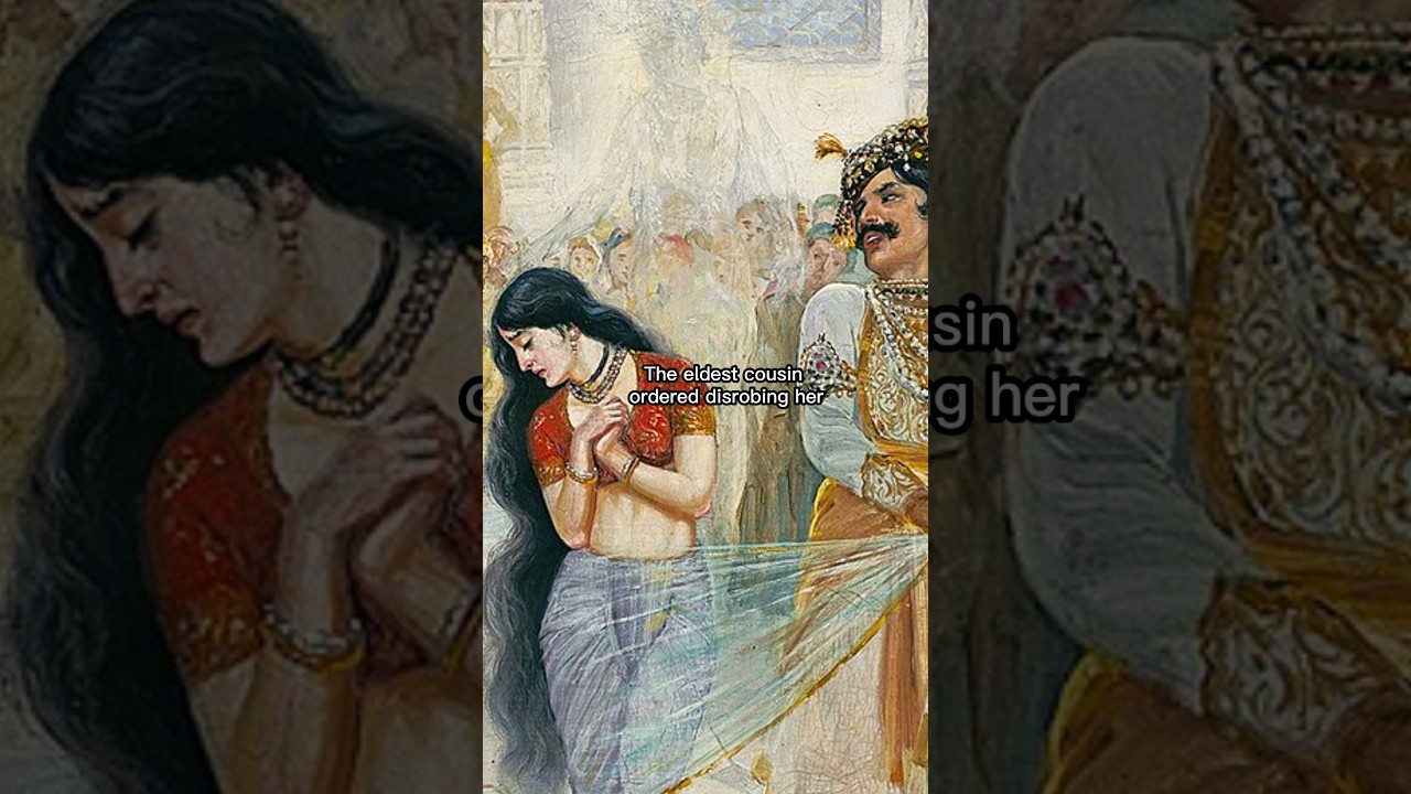 “The Disrobing of Draupadi” 😱🎨 #shorts #art #painting #history