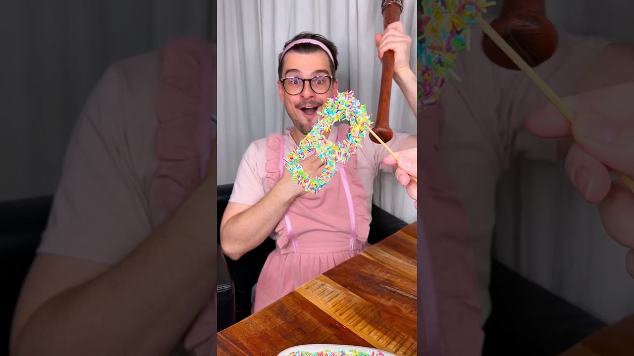 How to make the best SPRINKLE CHOCOLATE GLASSES for mom?😅❤️🍫| CHEFKOUDY