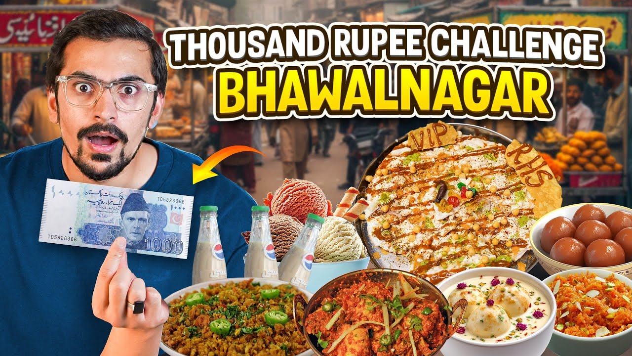 INSANE 1,000 Rupees Street Food Challenge in Pakistan – 2025 ft. Bahawalnagar