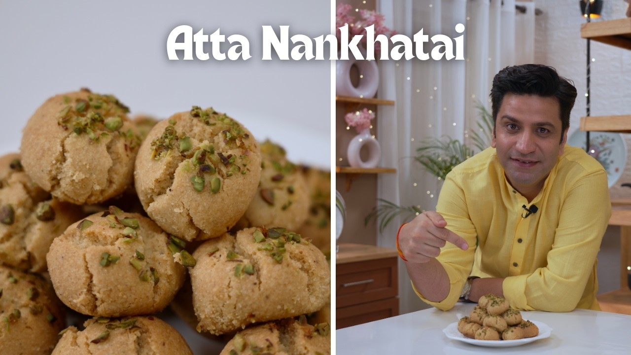 आटे की खस्ता नान खताई | Naan Khatai | Homemade Cookies | Instant Biscuit Cooker & Oven | Kunal Kapur