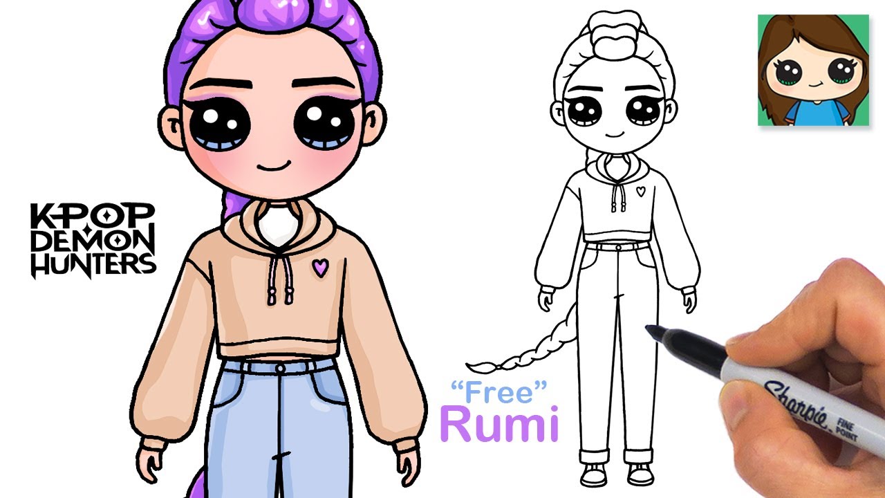 How to Draw Rumi | KPop Demon Hunters “Free”