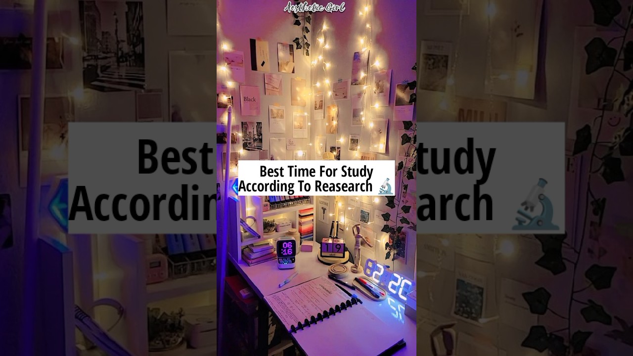 Best Time To Study 📚⏰| Study schedule #shorts #study #studytips #students #motivation