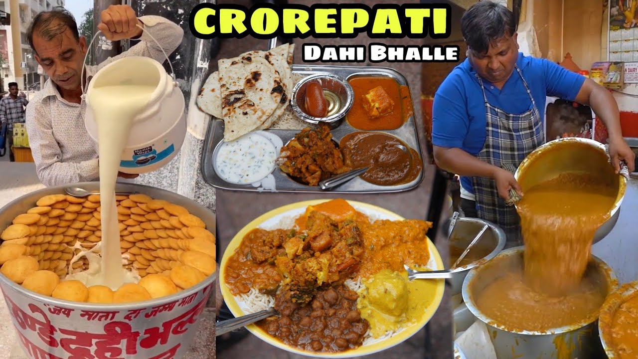 Sharma Ji Crorepati Dahi Bhalle, Punjabi Khana Platter, Gulab Jamun & More || Delhi Street Food